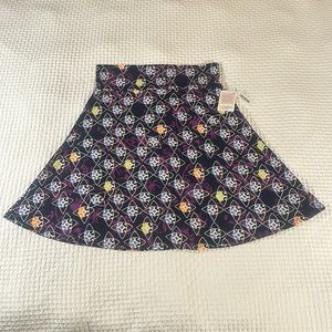 LuLaRoe Women’s Azure Skirt/Size: 3XL/ Color:Multi Floral-Geometric Design (NWT)
